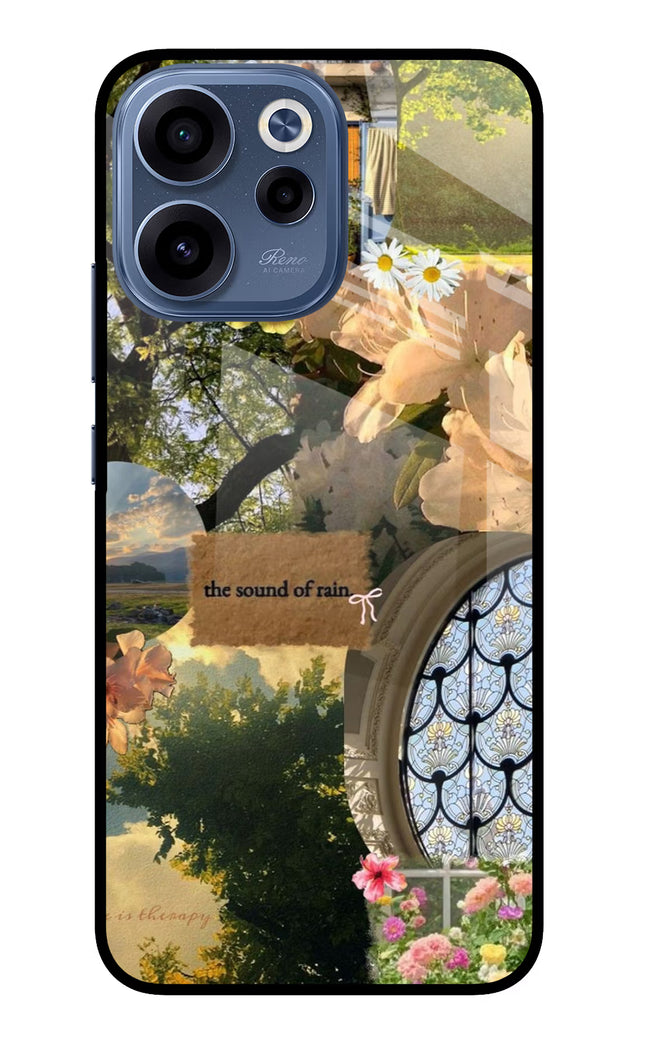 Rain Oppo Reno15c 5G Glass Case Back Cover by Casekaro
