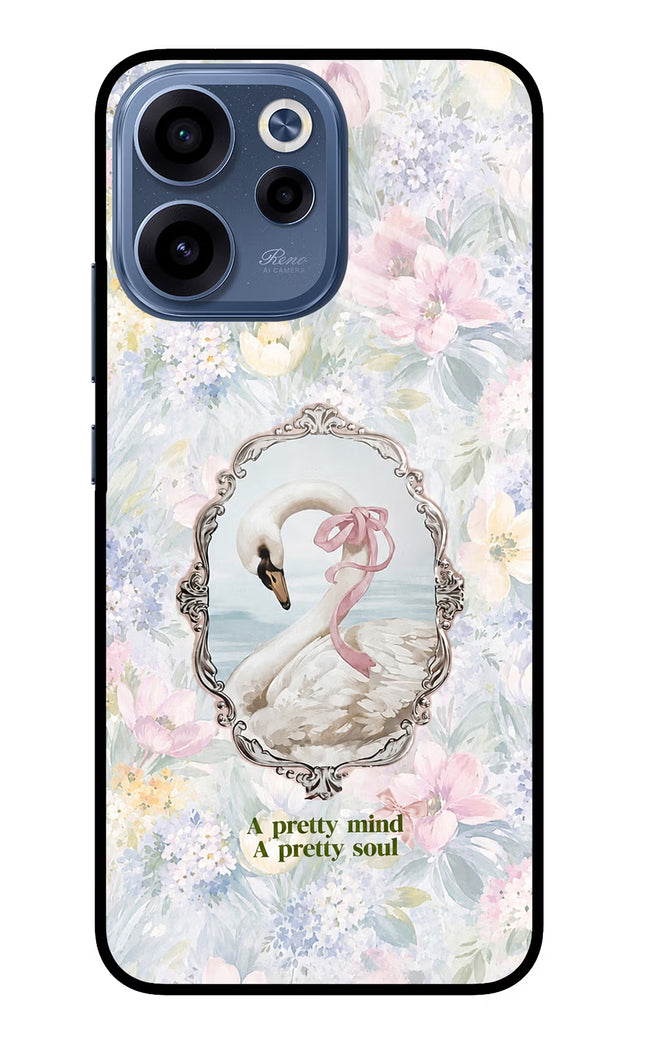 Pretty Mind Pretty Soul Oppo Reno15c 5G Glass Case Back Cover by Casekaro