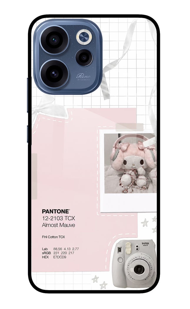 Pantone Asthetic Oppo Reno15c 5G Glass Case Back Cover by Casekaro