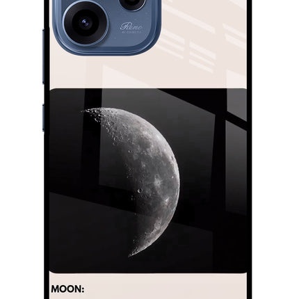 Moon Phase Oppo Reno15c 5G Glass Case Back Cover by Casekaro