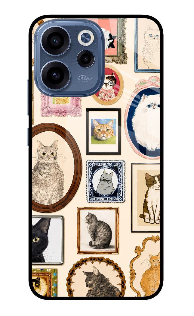 Mirror Cats Oppo Reno15c 5G Glass Case Back Cover by Casekaro