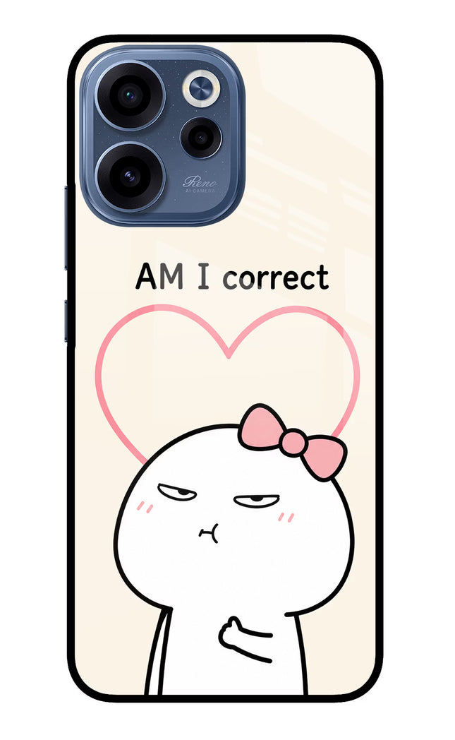 Always Right Oppo Reno15c 5G Glass Case Back Cover by Casekaro