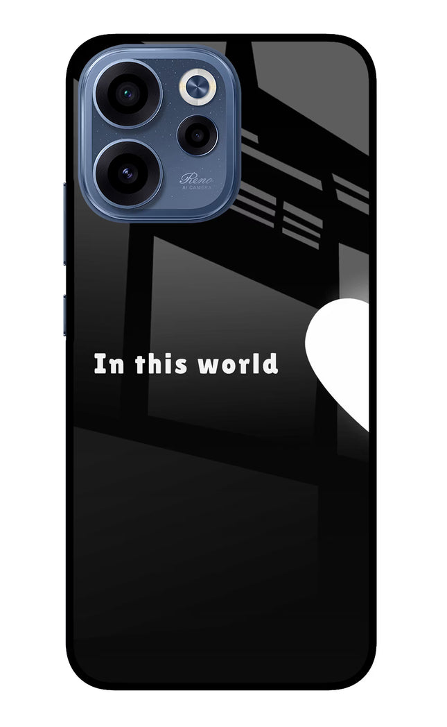 This World Oppo Reno15c 5G Glass Case