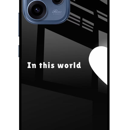 This World Oppo Reno15c 5G Glass Case Back Cover by Casekaro
