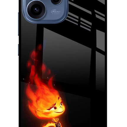 Ember Flame Oppo Reno15c 5G Glass Case Back Cover by Casekaro