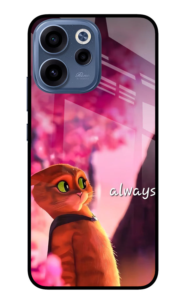 Always Cat Oppo Reno15c 5G Glass Case Back Cover by Casekaro