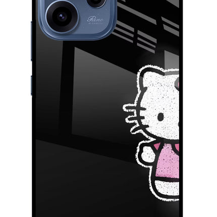 Kitty Charm Oppo Reno15c 5G Glass Case Back Cover by Casekaro