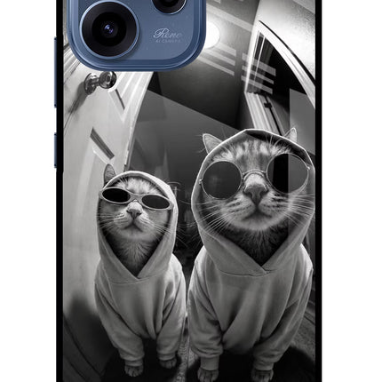 Hood Cats Oppo Reno15c 5G Glass Case Back Cover by Casekaro