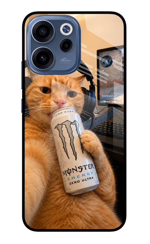 Gamer Cat Energy Oppo Reno15c 5G Back Cover