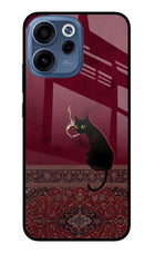 Midnight Cat Oppo Reno15c 5G Glass Case