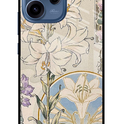 White Lily Oppo Reno15c 5G Glass Case