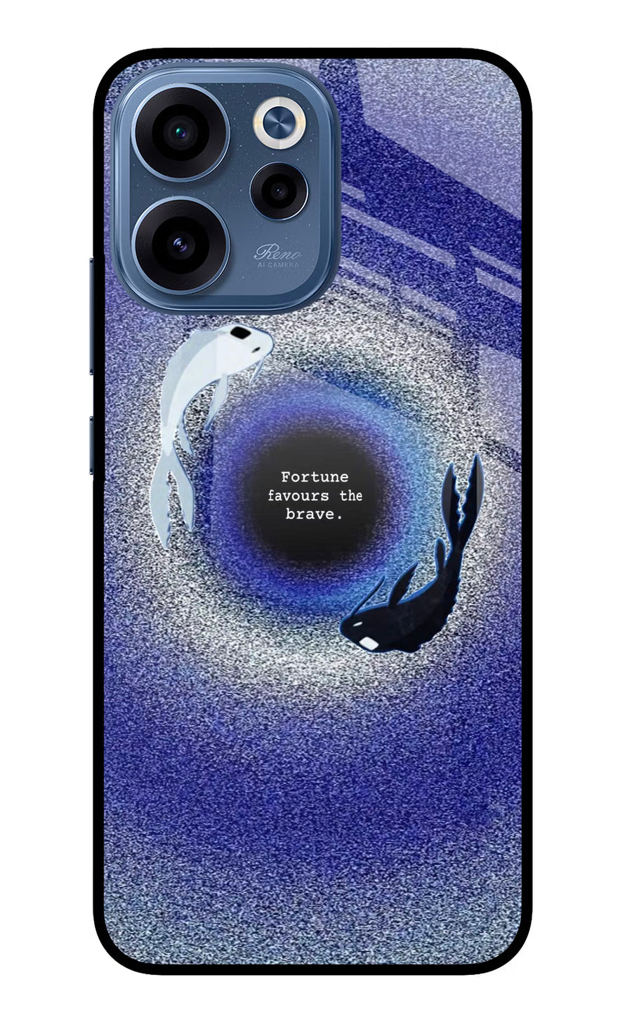 Dark Koi Oppo Reno15c 5G Back Cover, Glass case