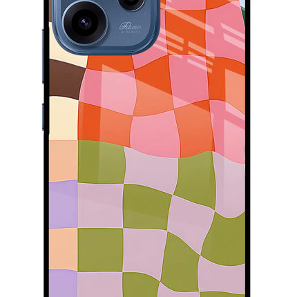 Wavy Grid Oppo Reno15c 5G Glass Case
