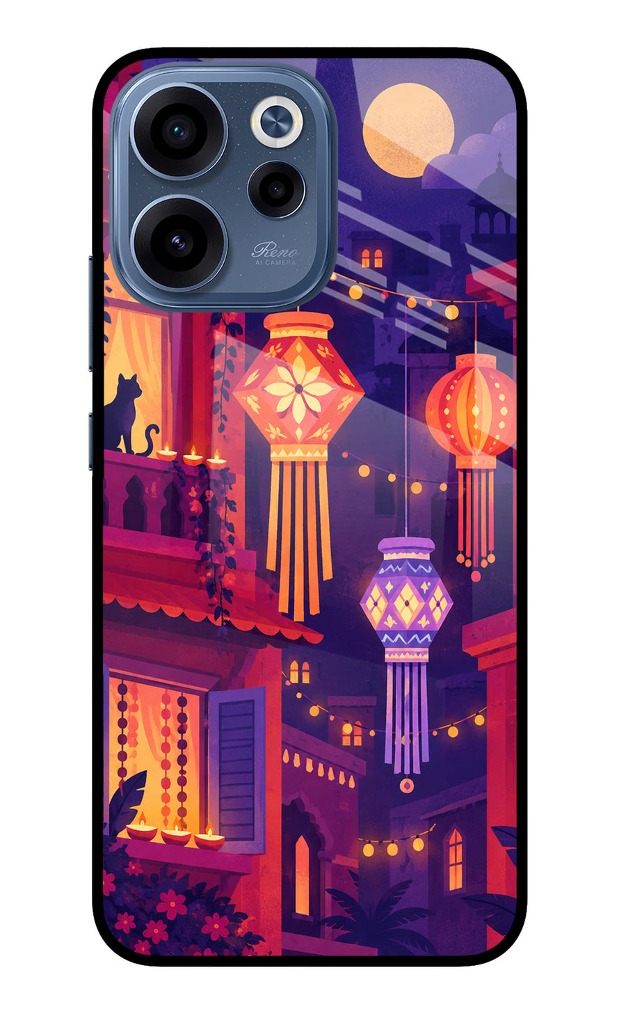 Lantern Lane Oppo Reno15c 5G Back Cover, Glass case