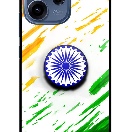 Indian Flag Ashoka Chakra Oppo Reno15c 5G Pop Case by Casekaro