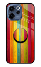 Multicolor Wooden Oppo Reno15c 5G Pop Case by Casekaro