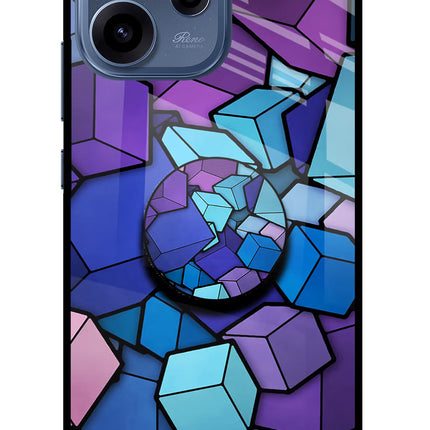 Cubic Abstract Oppo Reno15c 5G Pop Case by Casekaro