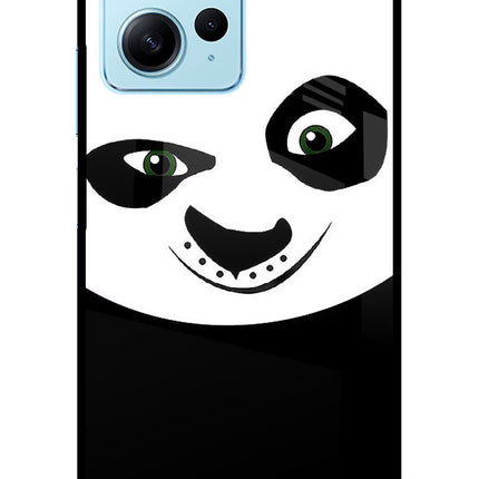 Panda Redmi Note 12 4G Glass Case Back Cover by Casekaro