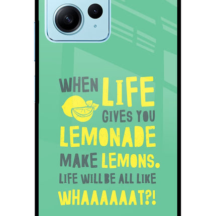 Quote Redmi Note 12 4G Glass Case Back Cover by Casekaro