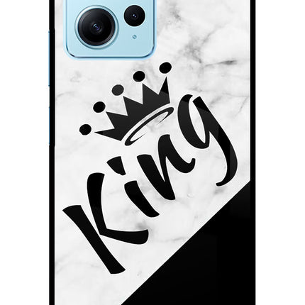 King Redmi Note 12 4G Glass Case Back Cover by Casekaro