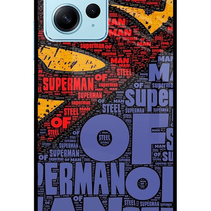 Superman Redmi Note 12 4G Glass Case Back Cover by Casekaro
