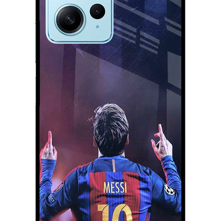 Messi Redmi Note 12 4G Glass Case Back Cover by Casekaro