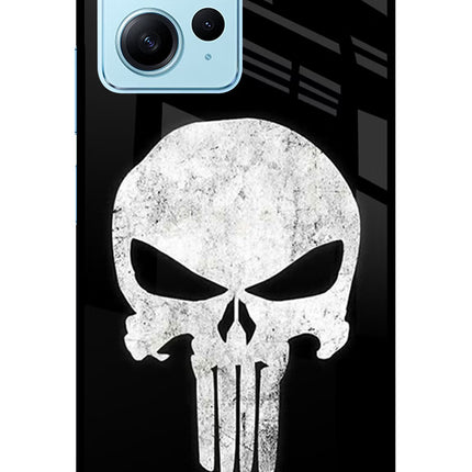 Punisher Skull Redmi Note 12 4G Glass Case Back Cover by Casekaro