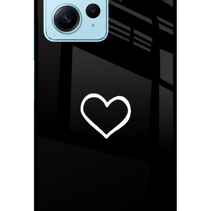 Heart Redmi Note 12 4G Glass Case Back Cover by Casekaro