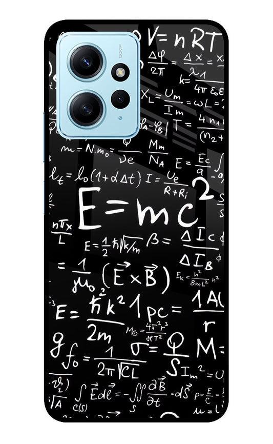 Physics Formula Redmi Note 12 4G Glass Case