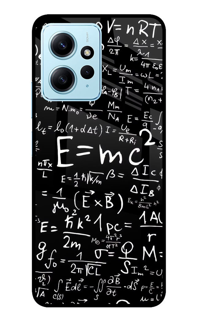 Physics Formula Redmi Note 12 4G Glass Case Back Cover by Casekaro