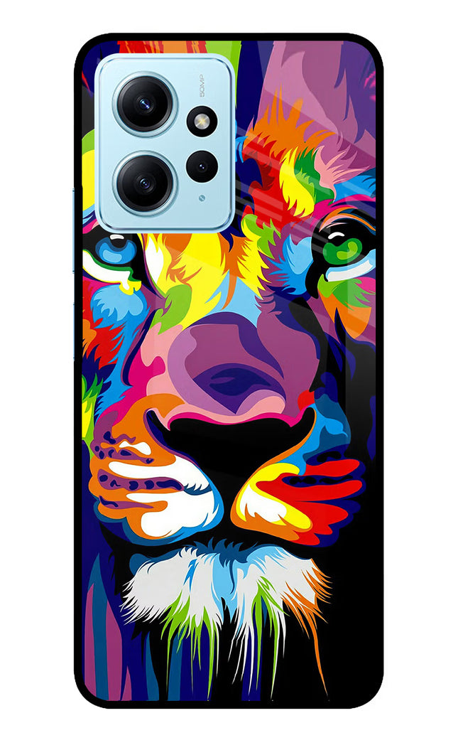 Lion Redmi Note 12 4G Glass Case Back Cover by Casekaro