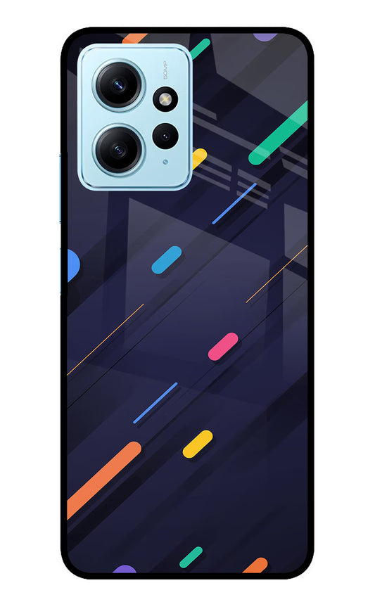 Abstract Design Redmi Note 12 4G Glass Case
