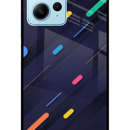 Abstract Design Redmi Note 12 4G Glass Case Back Cover by Casekaro