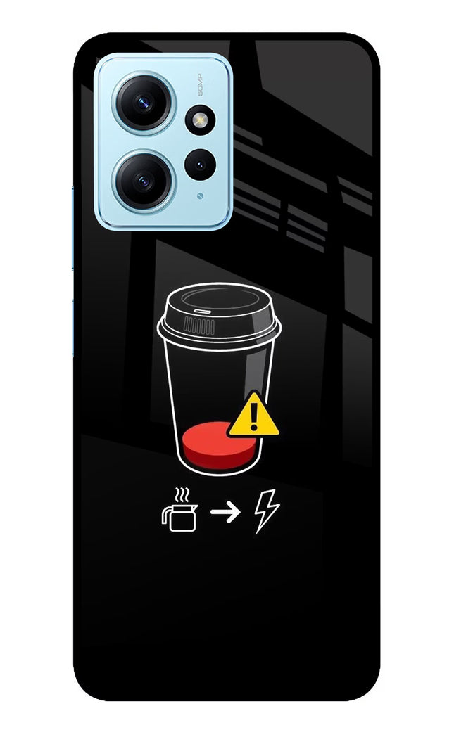Coffee Redmi Note 12 4G Glass Case Back Cover by Casekaro