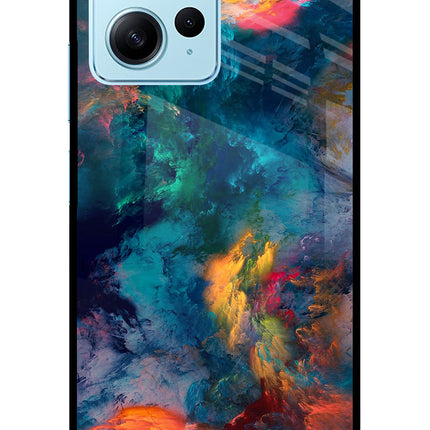 Artwork Paint Redmi Note 12 4G Glass Case Back Cover by Casekaro