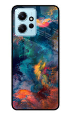 Artwork Paint Redmi Note 12 4G Glass Case Back Cover by Casekaro