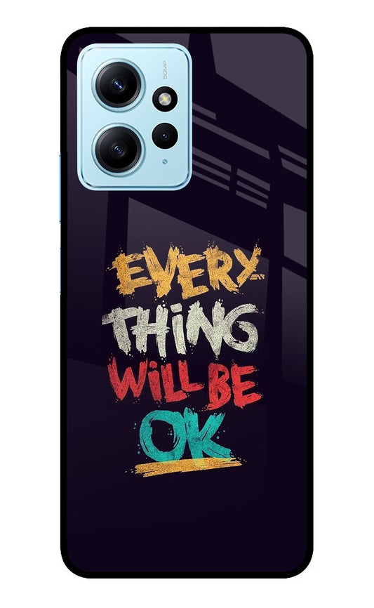 Everything Will Be Ok Redmi Note 12 4G Glass Case