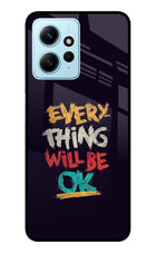 Everything Will Be Ok Redmi Note 12 4G Glass Case Back Cover by Casekaro
