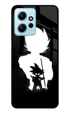Goku Shadow Redmi Note 12 4G Glass Case Back Cover by Casekaro