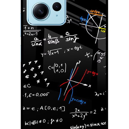 Mathematics Formula Redmi Note 12 4G Glass Case Back Cover by Casekaro