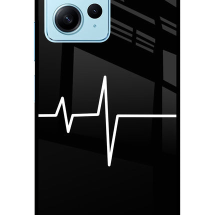 Heart Beats Redmi Note 12 4G Glass Case Back Cover by Casekaro