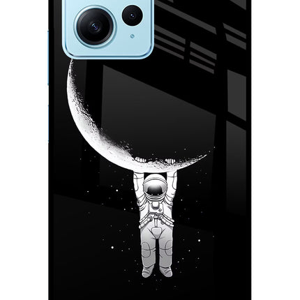 Moon Space Redmi Note 12 4G Glass Case Back Cover by Casekaro