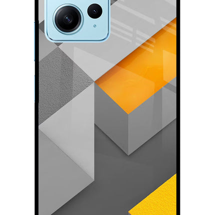 Abstract Redmi Note 12 4G Glass Case Back Cover by Casekaro