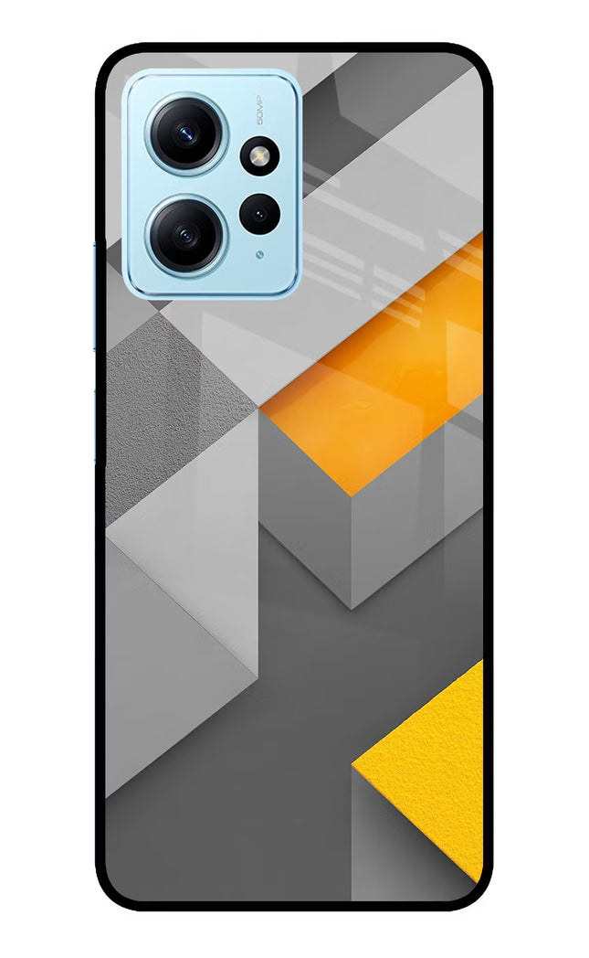 Abstract Redmi Note 12 4G Glass Case Back Cover by Casekaro