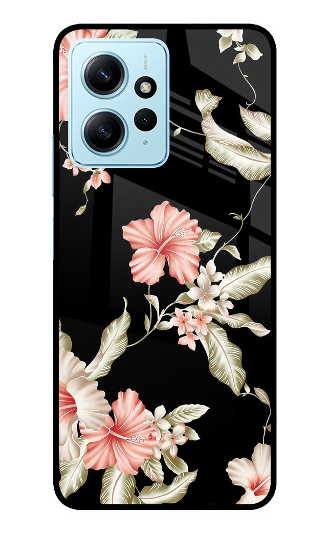 Flowers Redmi Note 12 4G Glass Case Back Cover by Casekaro