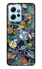 Space Abstract Redmi Note 12 4G Glass Case Back Cover by Casekaro