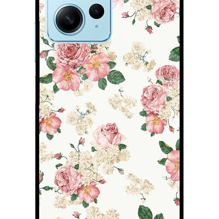 Flowers Redmi Note 12 4G Glass Case Back Cover by Casekaro