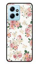 Flowers Redmi Note 12 4G Glass Case Back Cover by Casekaro