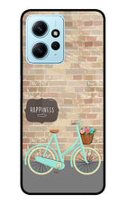Happiness Artwork Redmi Note 12 4G Glass Case Back Cover by Casekaro