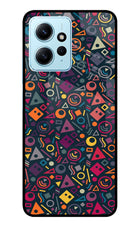 Geometric Abstract Redmi Note 12 4G Glass Case Back Cover by Casekaro